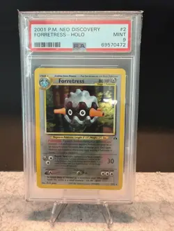 POKEMON TCG FORRETRESS NEO DISCOVERY HOLO RARE 2/75 2001 PSA 9 - Image 1