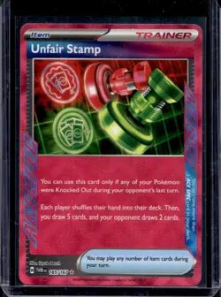 2024 Pokemon Twilight Masquerade Unfair Stamp #165/167 - Image 1