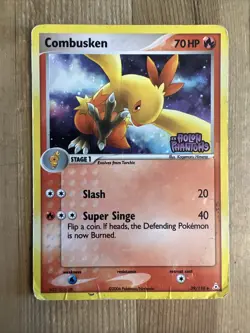 Pokemon - 1x Combusken 39/110 - Reverse Holo EX Holon Phantoms DAMAGED - Image 1