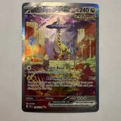 Pokemon Raging Bolt ex 208/162 SV05 Temporal Forces Full Art Holo 240 HP EX Rare - Image 2