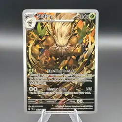Shiftry 163/162 SV05: Temporal Forces Holo Illustration Rare Full Art Pokemon - Image 1