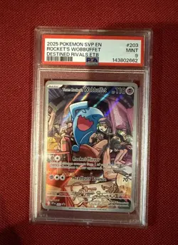 Pokemon TCG Team Rocket’s Wobbuffet Promo Destined Rivals PSA 9 - Image 1