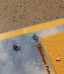 Pokemon TCG Base Set 1st Edition Shadowless Grey Stamp Staryu 65/102 HP (crease) - Image 3