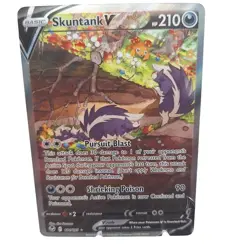 Skuntank V Alt Art 181/195 Silver Tempest Full Art Ultra Rare NM Pokemon TCG - Image 1