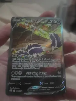 Pokemon Card Skuntank V 181/195 Silver Tempest ALT ART Ultra Rare Near Mint - Image 1