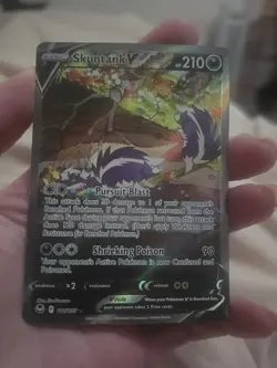 Pokemon Card Skuntank V 181/195 Silver Tempest ALT ART Ultra Rare Near Mint - Image 2
