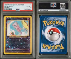 Pokemon 2001 Southern Island Islands Mew Holo Rare Promo Card #1/18 Psa 6 - Image 3