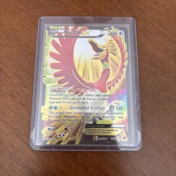 Pokemon TCG Ho-Oh EX Full Art Ultra Holo Rare Card 121/122 XY Breakpoint - Image 1