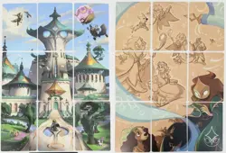 Disney Lorcana ARCHAZIA'S ISLAND Art Cards Complete 1-20 Card Puzzle - Image 1