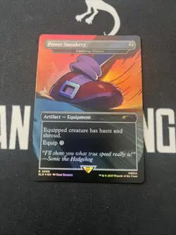 Foil Secret Lair Power Sneakers Lightning Greaves x1 Magic Cards MTG Sonic - Image 1