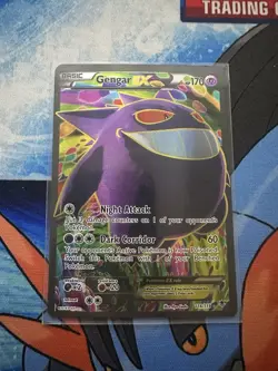 Pokemon Gengar-EX TCG Full Art Ultra Rare Card Phantom Forces 114/119 Holo - Image 1