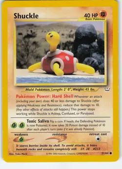 Shuckle 51/64 Neo Revelation Common Unlimited LP/MP Pokemon TCG - Image 1