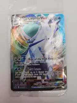 Pokemon Ice Rider Calyrex VMAX Holiday Calendar Snow Flake Stamp 046/198 Sealed - Image 1