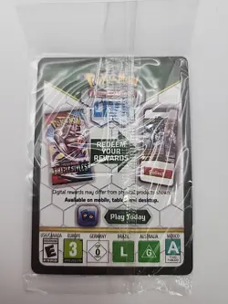 Pokemon Ice Rider Calyrex VMAX Holiday Calendar Snow Flake Stamp 046/198 Sealed - Image 2