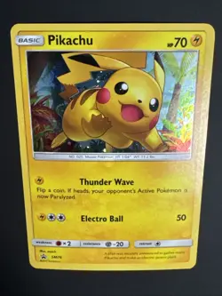 Pikachu SM76 Black Star Promo Shining Legends Holo Rare Pokemon TCG LP/NM - Image 3