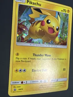 Pikachu SM76 Black Star Promo Shining Legends Holo Rare Pokemon TCG LP/NM - Image 4
