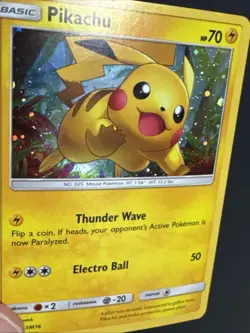 Pikachu SM76 Black Star Promo Shining Legends Holo Rare Pokemon TCG LP/NM - Image 5