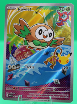 Pokemon ROWLET MEP 043 Ascended Heroes - 1st Partner FULL ART PROMO - MINT - Image 1