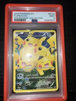 2016 Pokemon XY FA/Pikachu Gen Radiant Collection #RC29 PSA 9 Mint - Image 1