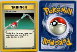 Maintenance 83/102 Uncommon Base Set Unlimited Pokemon MP - Image 3