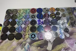 Pokemon Coin lot Metal, Jumbo, Holo, Pikachu, Lugia, Mew, Lucario and More - Image 1