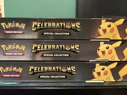 Three Pokemon Celebrations Pikachu V-Union Special Collection Boxes - Sealed New - Image 1