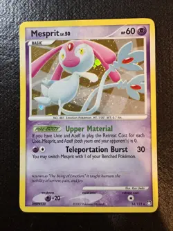 Pokemon TCG Mesprit Mysterious Treasures Holo Rare #14/123 - Image 1