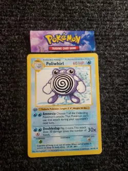 POLIWHIRL Pokemon Card - WOTC - 1st Edition - Base Set Shadowless 38/102 LP-NM - Image 1