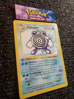 POLIWHIRL Pokemon Card - WOTC - 1st Edition - Base Set Shadowless 38/102 LP-NM - Image 3