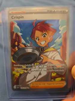 Crispin 164/142 SV07 Stellar Crown Ultra Rare Full Art Holo Pokemon TCG English - Image 1
