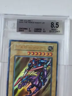 Gaia the Fierce Knight JP Yu-Gi-Oh Vol.1 1999 BGS 8.5 - Image 2