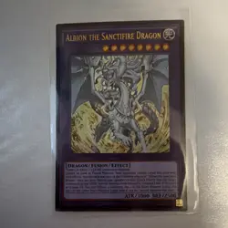 Konami Yugioh Albion the Sanctifire Dragon Fusion/Effect MZMU-EN101 - Image 1