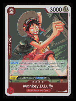Monkey.D.Luffy OP06-013 Wings of the Captain English One Piece TCG NM Foil - Image 1