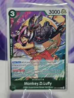 Monkey.D.Luffy OP14-034 One Piece The Azure Sea's Seven Rare NM - Image 1