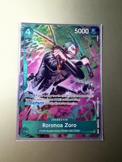 One Piece TCG OP-15/EB04 Roronoa Zoro OP13–037 Treasure Rare - Image 1
