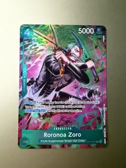 One Piece TCG OP-15/EB04 Roronoa Zoro OP13–037 Treasure Rare - Image 2