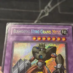 Yugioh Elemental Hero Grand Neos CT04-EN001 Secret Rare NM - Image 3
