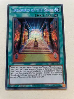 Yugioh Treasures of the Kings MZTM EN006 Secret Rare 1st ED - Image 1