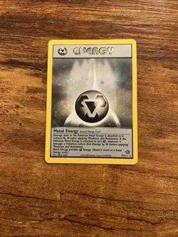 Pokemon Neo Genesis TCG Metal Energy #19/111 Holo Unlimited Rare Card With Swirl - Image 1