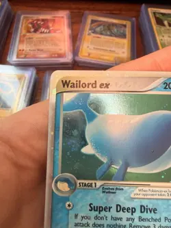 Pokemon 2003 Sandstorm Wailord EX Holo Ultra Rare Card #100/100 - Image 4