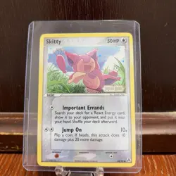 Pokemon TCG Skitty 64/92 Reverse Holo Legend Maker Stamped Card 2006 - Image 1
