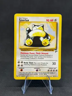 Snorlax 30/130 Regular Rare Base Set 2 Pokemon Card 2000 WoTC LP - Image 1