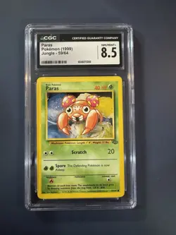 Paras 1st Edition Jungle 59/64 cgc 8.5 Mint WOTC Pokemon Card - Image 1
