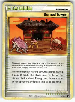 Burned Tower 71/90 Undaunted MP Pokemon Card TCG - Image 1