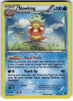 Slowking 21/122 XY - BREAKpoint LP Pokemon Card TCG - Image 1