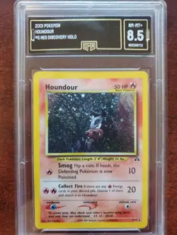 Houndour Neo Discovery Holo Pokemon Card Base WOTC PSA BGS GMA 8.5 NM - Mint - Image 1