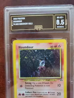 Houndour Neo Discovery Holo Pokemon Card Base WOTC PSA BGS GMA 8.5 NM - Mint - Image 3