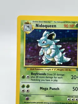 Pokemon TCG English Nidoqueen 7/64 Jungle Holo Rare Card NM 1999 - Image 3