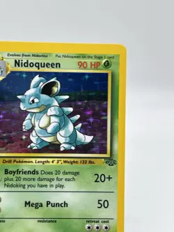 Pokemon TCG English Nidoqueen 7/64 Jungle Holo Rare Card NM 1999 - Image 4