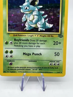 Pokemon TCG English Nidoqueen 7/64 Jungle Holo Rare Card NM 1999 - Image 5